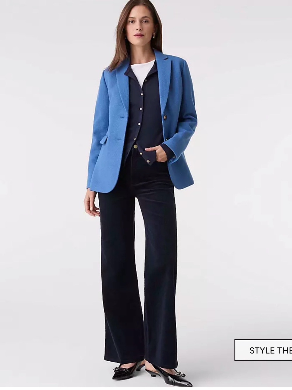 BOGO Ann Taylor Black Corduroy Mid-Rise Wide Leg Pants